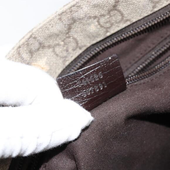 GUCCI GG Supreme Shoulder Bag PVC Beige Silver 141626 Auth BA6168 - Picture 12 of 16